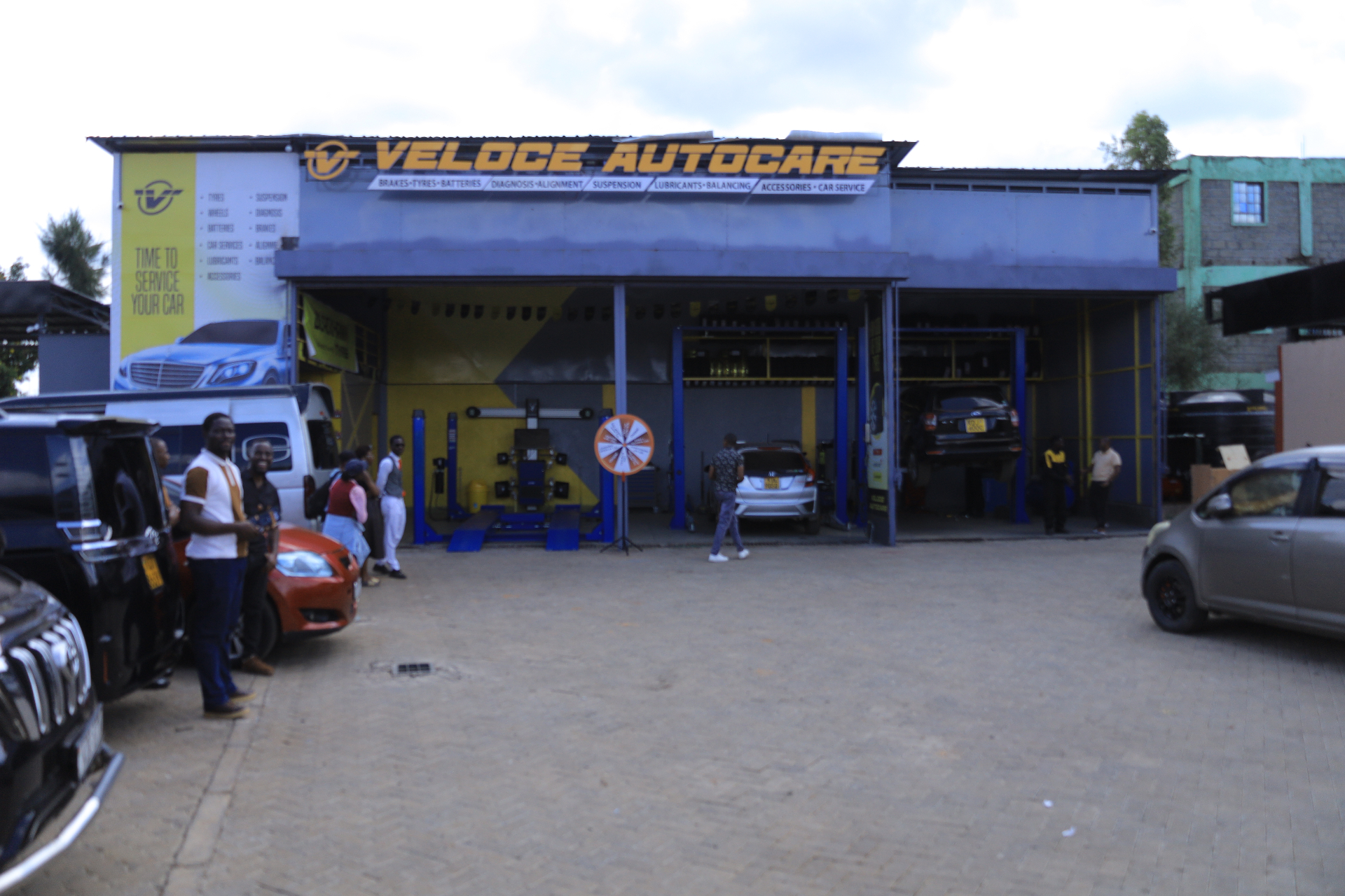 VELOCE Autocare storefront in daylight